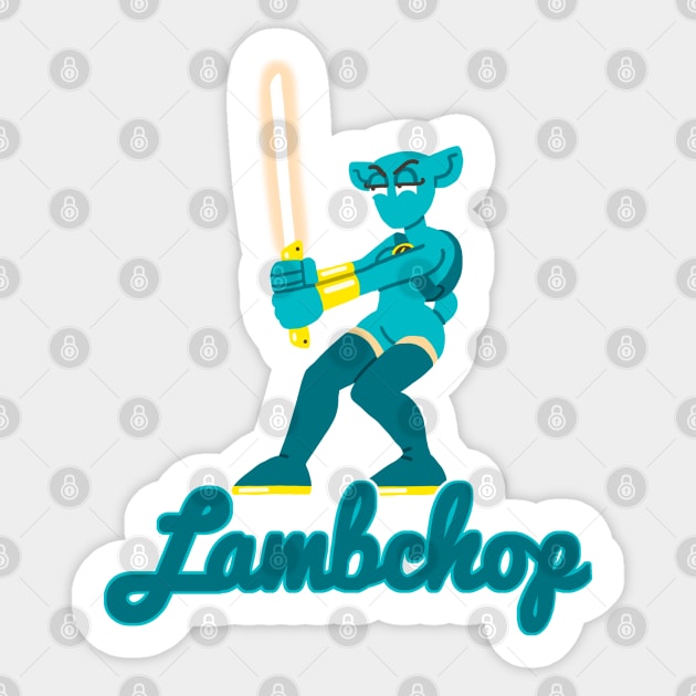 Lambchop Sticker by CamelCactusCreations